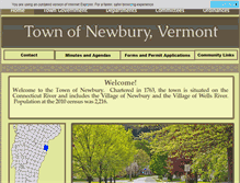 Tablet Screenshot of newburyvt.org